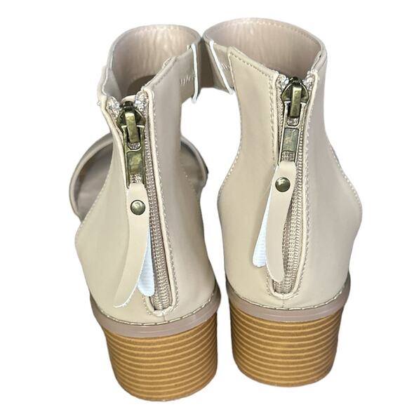 Journee Collection Womens Percy Block Heel Sandal Tan size‎ 11 - Picture 4 of 6
